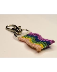 Rainbow Wave Keychain