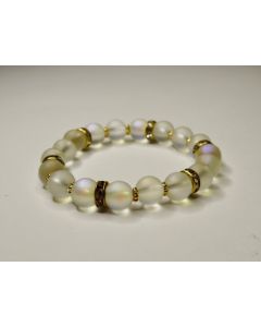 Essential Beaded Bracelet-Rainbow-Gold