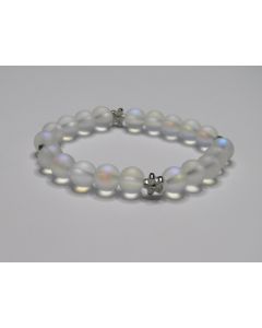 Essential Bloom Beaded Bracelet-Rainbow-Silver