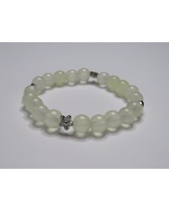 Essential Bloom Beaded Bracelet-Yellow-Silver