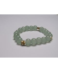 Essential Bloom Beaded Bracelet-Green-Gold