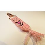 Pink Pig Keychain